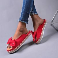 【CW】 Slippers Color Female Platform Slider Fashion Braided Straps Outdoor Sandals Sandálias Femininas