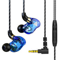 QKZ SK7 3.5มม.หูฟังแบบมีสาย In-Ear หูฟังเพลงเบสหนักหูฟังหูฟังออกกำลังพร้อมไมโครโฟน