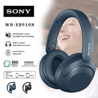 【รับประกัน 6 เดือน】Sony WH-XB910N Wireless Noise Cancelling Headphones Bluetooth Headset หูฟังบลูทูธ หูฟังแบบไร้สาย หูฟังครอบหู บลูทูธ 5.2 มีไมค์ในตัว เชื่อมแบบ Aux Sony Bluetooth Headphones for IOS/Android/Ipad หูฟังเบสหนักๆ หูฟัง เกมมิ่ง