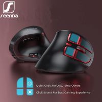 ZZOOI SeenDa Ergonomic Mouse 2.4G&amp;Bluetooth Rechargeable Wireless Mouse 9 Buttons 3 Adjustable DPI Vertical Mouse for PC Laptop