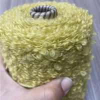 Very Beautiful Yellow 500g Soft Plush Wool Acrylic Fancy Loop Yarn for Knitting Organic Crochet Weaving Sewing Thread X5273