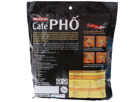 Cà phê sữa đá maccoffee café phố 30 gói x 24gr - ảnh sản phẩm 3