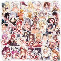 hot【DT】 10/30/50pcs Hentai Waifu Anime Stickers for Laptop Tablet Motorcycle Graffiti Adults Sticker Decals