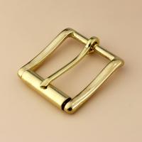 Brass Belt Roller Buckle End Bar Heel bar Buckle Single Pin Half Belt Buckle Leather Craft Bag Strap Jeans Webbing Dog Collar Furniture Protectors Rep