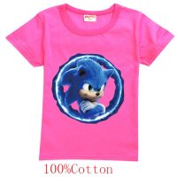 Kids 3D Cartoon Sonic Game Print T-shirts Costume Boys T Shirt Girls Summer T-shirt Clothing Children Tee Tops Clothes