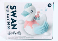 Share ของเล่นเด็ก ชุด Swan will lay eggs หงส์ ออกไข่จำลอง ของเล่นเสริมสร้างจินตนาการ และการเรียนรุ้ ใช้ถ่าน เคลื่อนที่เดินหน้า ถอยหลัง ออกไข่ได้ มีเสียงมีไฟ น่ารักมากๆมีขนาด 17x12x19.5 ชม. No.x-121