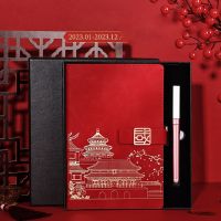 《   CYUCHEN KK 》 Agenda 2023 Planner Organizer Chinese Bullet Calendar Diary Notebook And Journal A5 Office Notepad Daily Sketchbook Note Book
