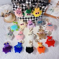 Rabbit Fur Key Chain Small Ball Car Key Chain Korean Ins Net Red Key Chain Cute Rex Rabbit Fur Key Chain Plush Key Chain Pendant