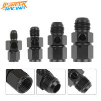 Universal Female To Male Flare Fuel Pressure Take Off Hose Adapter Fittings with 18NPT Port Fuel Line Tube Connector