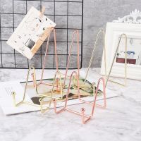 ℗  2021 Art Display Stand Easel Exquisite Bookshelf Dish Rack Plate Bowl Picture Frame Photo Book Pedestal Holder Home Decoration