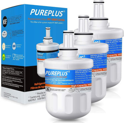 PUREPLUS DA29-00003G Water Filter Replacement for Samsung DA29-00003B, Aqua-Pure Plus DA29-00003F, DA29-00003A, HAFCU1, HDX FMS-1, RSG257AARS, RFG237AARS, RFG297AARS, RS22HDHPNSR Refrigerator, 3Pack