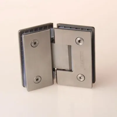 Precision cast stainless steel glass door hinge diamond bathroom clip glass hinge 135 degrees 4mm thick(DG13310A) Door Hardware  Locks