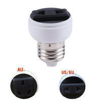 【COD&amp;Ready Stock】Universal Holder US/EU Bulb Base E27 Socket Adapter Screw Connector Plug