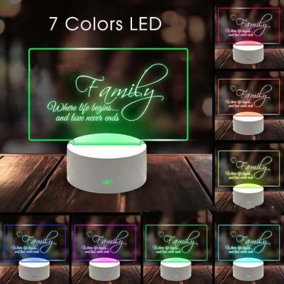 7 Colors Note Board Creative Led Night Light USB Message Board Holiday Light With Pen Gift For Children Decoration Lamp