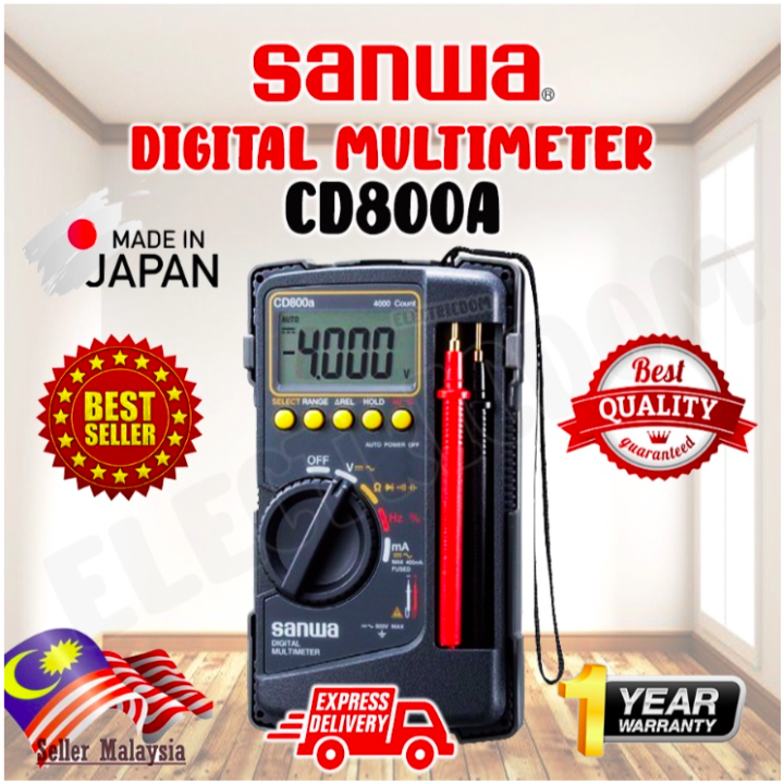 Sanwa Multi Meter CD800A Digital MultiMeter 12 Months Warranty