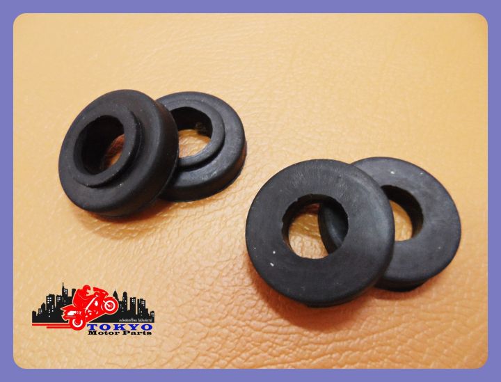 suzuki-rc100-rc80-fr80-rubber-handle-bar-black-2-pair-ลูกยางรองแฮนด์-สีดำ-เซ็ท-2-คู่-สินค้าคุณภาพดี