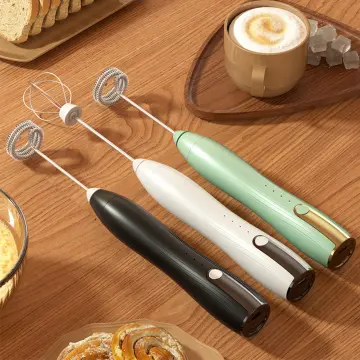 Milk Frother Electric Milk Foamer Handheld Foamer High Speeds Drink Mixer  Coffee Frothing Wand for Making