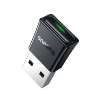 Baseus เครื่องส่งสัญญาณ USB บลูทูธ5.3อะแดปเตอร์เต้ารับสำหรับ PC เมาส์คอมพิวเตอร์ไร้สายลำโพงไร้สายตัวรับสัญญาณ USB ส่งสัญญาณ USB SPQ3825ตัวแปลงเครือข่ายบลูทูธ