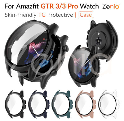 Zenia เคสนาฬิกากันกระแทกสำหรับนาฬิกาอัจฉริยะ,เคส PC สีสันสดใสเป็นมิตรต่อผิวสำหรับ Amazfit GTR 3 Pro GTR3 Watch