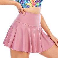 Women Tennis Skirts Golf Badminton Pleated Skirt Fitness High Waist Shorts Athletic Quick Dry Running Short Workout Skort