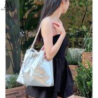 MLBˉ Official NY Mingdai Landi original y2k niche chain armpit bag womens high-end large-capacity tote bag bowknot bag