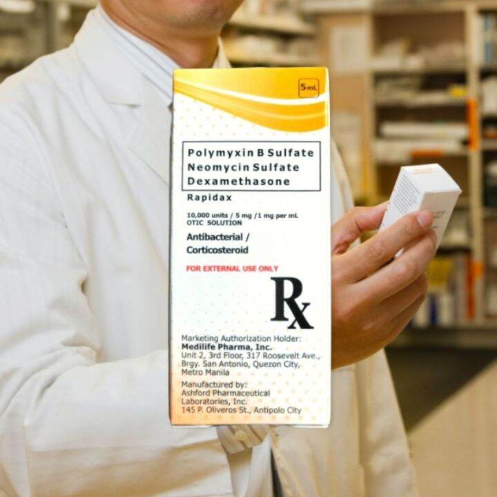 Rapidax otic solution ear drops 5ml Lazada PH