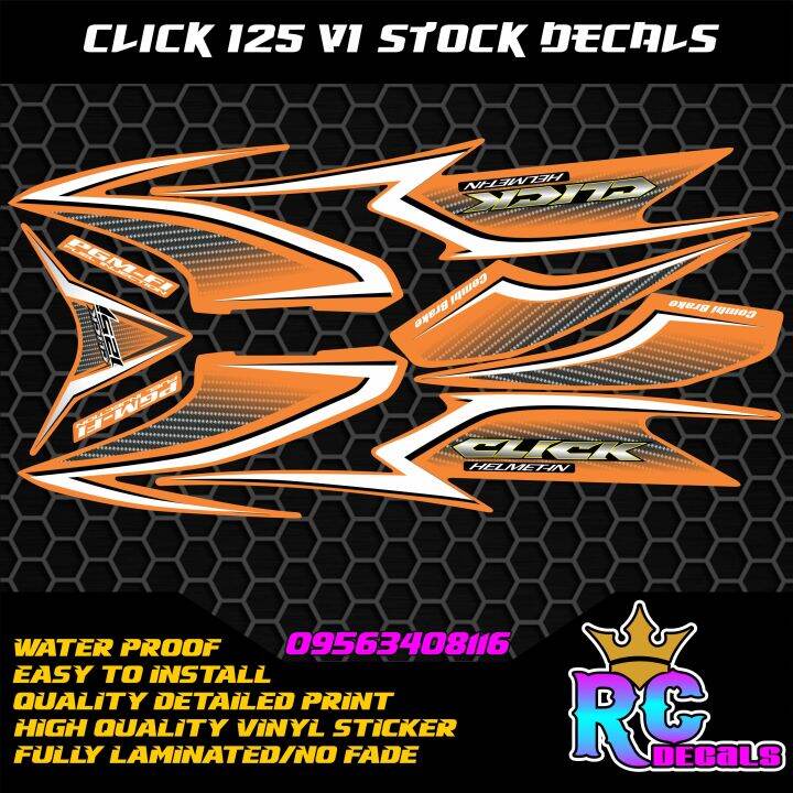 Click 125i V1 Stock Decals Sticker Lazada Ph