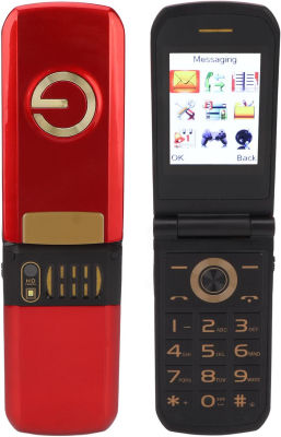 Tangxi Flip Phone for Seniors,Unlocked Senior Flip Cell Phone with Big Buttons GSM Flip Phone for Elderly,Fast Dial,Camera,Radio,Calculator,Calendar (Red)