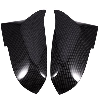 1 Pair Carbon Fiber Car Rear View Mirror Cover Cap For F20 F22 F30 F31 F32 F33 F36 F34 F35 Side Mirror Cover Trim 51167292745 51167292746