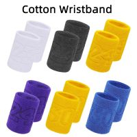 1 Pair Cotton Elastic Wristband Support Basketball Wrist Brace Wraps Men Kids Gym Fitness Powerlifting Tennis Sweat Absorption