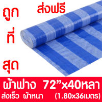 ผ้าฟาง ผ้าใบ 72นิ้วx40หลา (1.80x36m) ผ้าใบกันแดด ผ้าฟางกันแดด ผ้าใบพลาสติก ผ้าเต้นท์ คลุมรถ ปูพื้น กันสาด หลังคา กันน้ำ กันฝน กันแดด คลุมของ