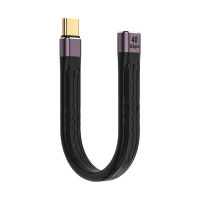 USB 4.0 Gen3 Type C ชาย/หญิงเพื่อพิมพ์ C สายเคเบิลข้อมูลชาย40Gpbs PD 100W