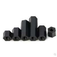 20-50pcs M2 M2.5 M3 M4*L black nylon spacer  female to female  nylon hex standoff Nails  Screws Fasteners