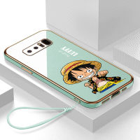 เคส Samsung Galaxy Note8 Case Luffy ลักชัวรี่ 6D ซอฟท์ซิลิโคนกรอบสี่เหลี่ยมชายนี่ฟูลแบ็คปก