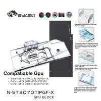 Bykski GPU Water Block สำหรับ ZOTAC Geforce RTX 3070Ti/3060Ti/3070 8GD6 PGF OC,ฝาครอบด้านหลัง VGA Cooler N-ST3070TIPGF-X