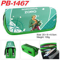 3D Luffy Zoro เคสสำหรับเด็กผู้ชายและดินสอสำหรับสาวๆแบบเรียบง่ายผ้าใบลายการ์ตูนน่ารักกระเป๋าดินสอนักเรียนของขวัญ