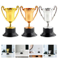 BLENASHOP รางวัล 3PCS การแข่งขันรางวัลถ้วยรางวัลพลาสติกพลาสติกรางวัล Prop Honor Award Trophy