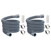 2X Automatic Drum Washing Machine Drain Pipe Drain Hose Fittings, 3 Meter