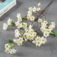 Cherry Blossom Long Branch Peach Blossoms Artificial Flowers Home Wedding Decoration Silk Fake Flowers