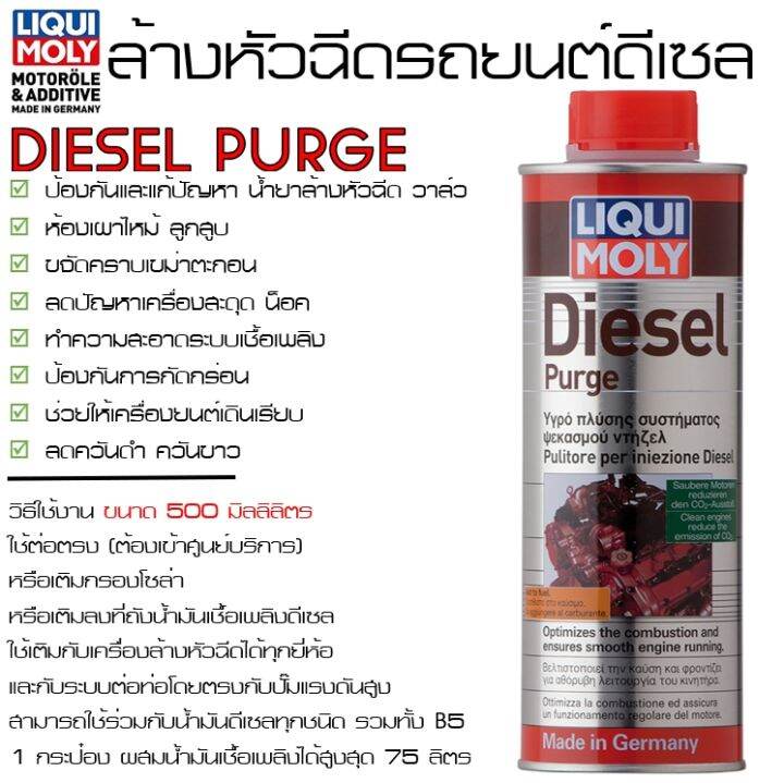 Liqui moly น้ำยาล้างหัวฉีด วาล์ว รถยนต์ ดีเซล Diesel Purge & Super