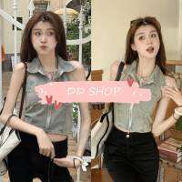 DD SHOPพร้อมส่ง 1195เสื้อยืนส์ คอปกไว้หลัง สม๊อคด้านหลังยืดเล็กน้อย -NZ-XX