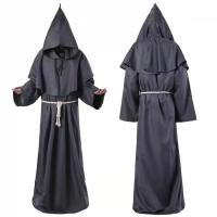 ▧▤✳ gongyibi577964 Ancient Monk Robe Clothing Priest Cos Costume Medieval