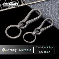 TiTo EDC Minimalistic Titanium Alloy พวงกุญแจ Key Rings Carabiner Ultralight Man รถหัวเข็มขัดพวงกุญแจสำหรับชายความคิดสร้างสรรค์ของขวัญ