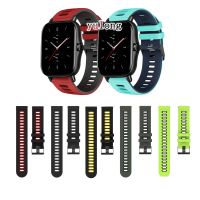 ❐∏ﺴ Kolorowy silikonowy pasek do zegarka dla Huami Amazfit GTS 2 2E GTS2 mini pasek na smartwatcha pasek 20mm 22mm paski correa