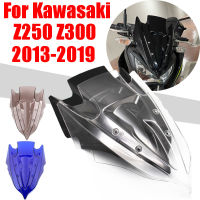 สำหรับคาวาซากินินจา Z250 Z300 Z 250 Z 300 2013 - 2016 2017 2018 2019อุปกรณ์มอเตอร์ไซค์กระจกกระจกลม D Eflector