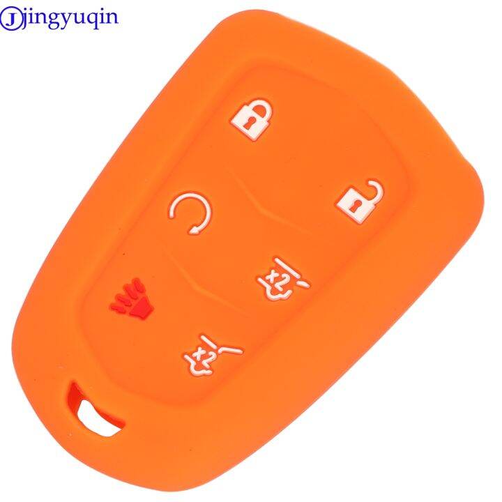 npuh-jingyuqin-6-buttons-for-cadillac-escalade-2015-2016-remote-car-key-case-silicone-protect-shell-car-accessories