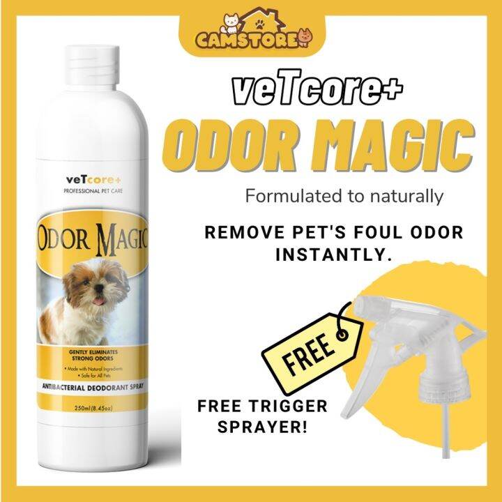 VetCore Odor Magic 250ml (Antibacterial Dog Deodorant Spray) Lazada PH