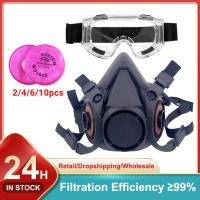 Black Gas Mask 6200 Welding Vapors Filters Half Face Respirator Industry Resin Work Painting Safety Fast Ship Dust Mask