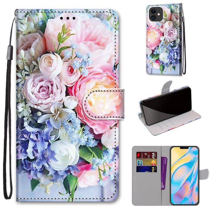 enjoy-electronic-fashion-flower-pattern-phone-case-for-iphone-13-12-11-pro-max-x-xs-6-7-6s-8-se-2-2020-mini-wallet-leather-stand-book-cover-capa