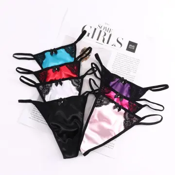 FallSweet 3 Pcs Pack Thong Panty for Women Sexy Cotton Panties